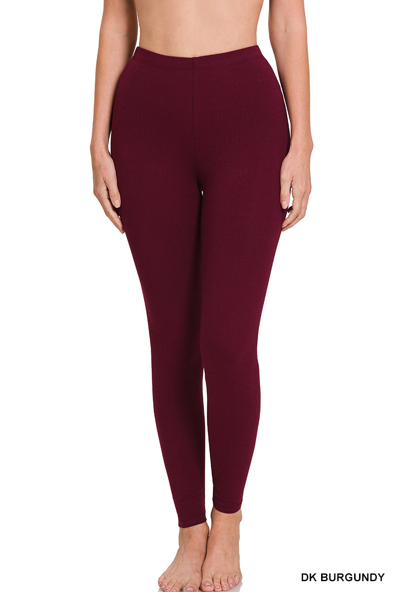 Premium Cotton Full Length Leggings