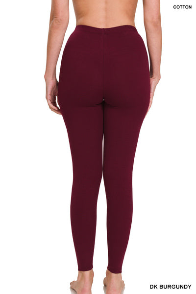 Premium Cotton Full Length Leggings