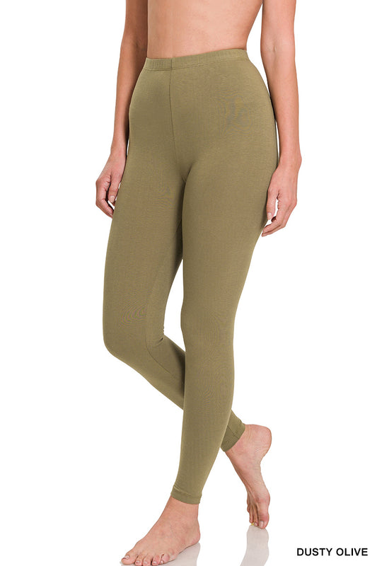 Premium Cotton Full Length Leggings