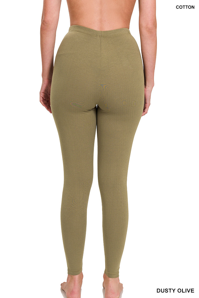 Premium Cotton Full Length Leggings