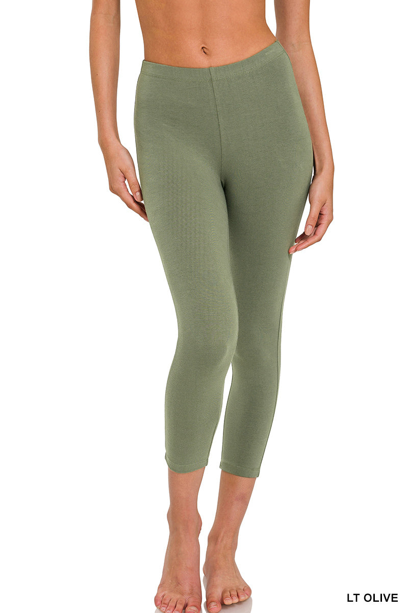 Premium Cotton Capri Leggings