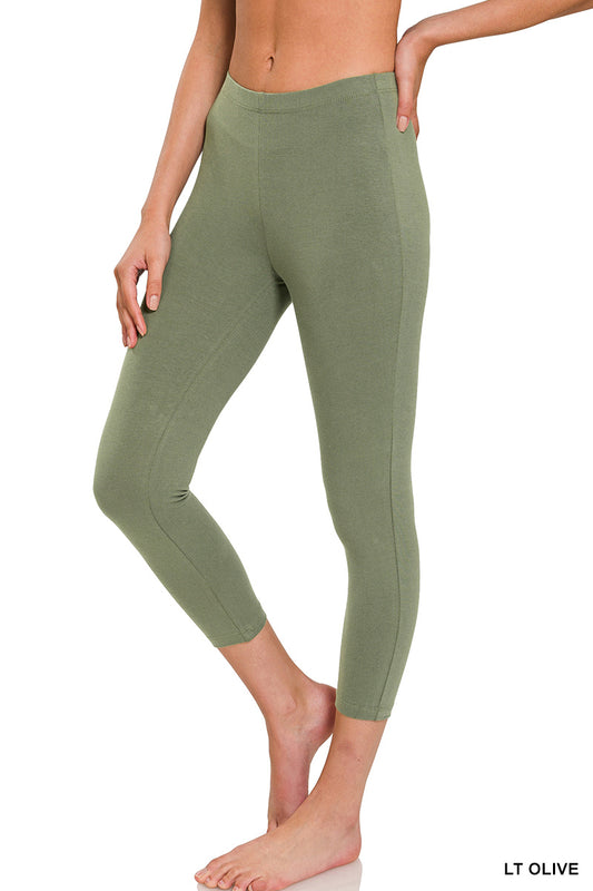 Premium Cotton Capri Leggings