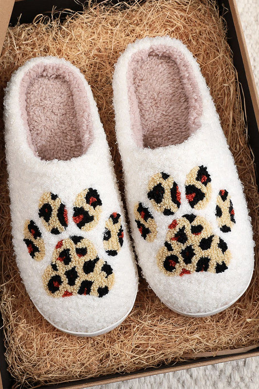 Cute Novelty Soft Plush Cozy Slippers - Paws