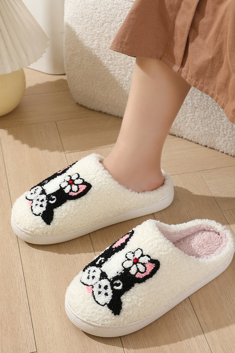 Cute Novelty Soft Plush Cozy Slippers - Puppy