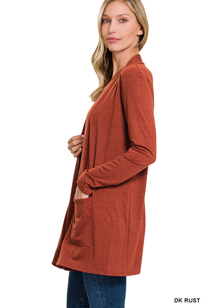 Slouchy Pocket Open Cardigan