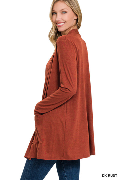 Slouchy Pocket Open Cardigan