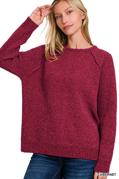 Chenille Raglan Sweater