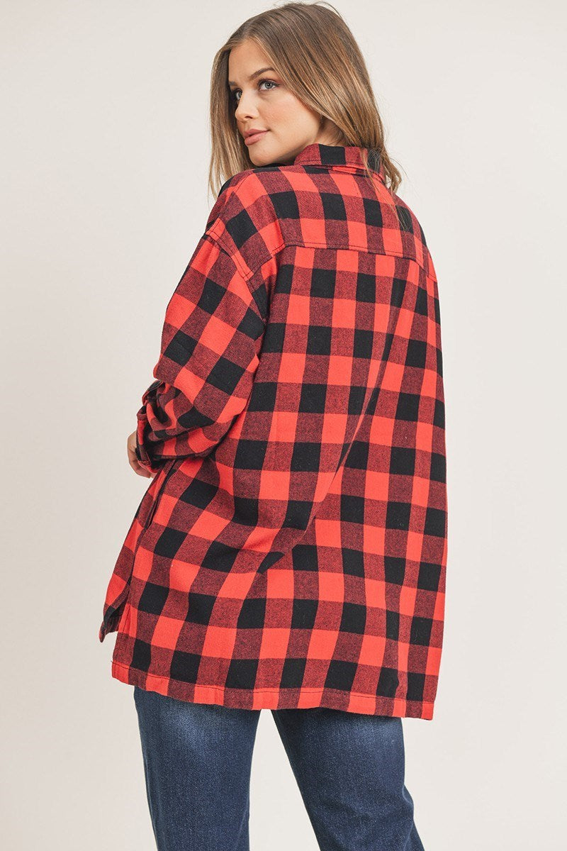 Buffalo Plaid Oversized Shirt